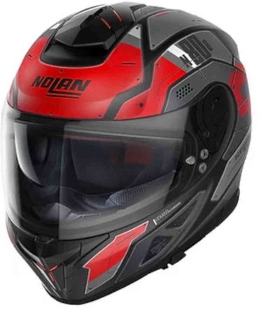 Nolan N80-8 Starscream N-Com 33 красный, черный 3XL