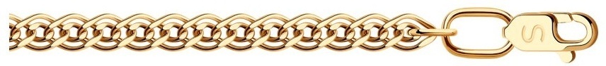 SOKOLOV BRA-SO-585-8077625-19 длина 19 см, вес 1.58 г золото, плетение нонна