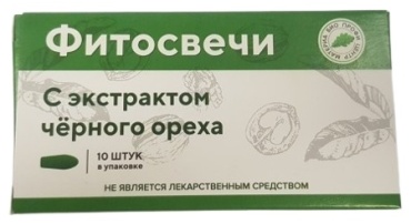 Материа Био Профи Центр Фитосвечи с экстрактом черного ореха 10 шт