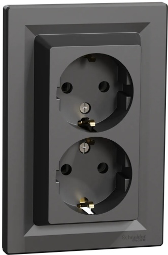 Розетка Schneider Electric EPH9900171, серый, антрацит