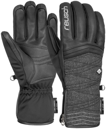 Перчатки Reusch размер 7 черный, серый