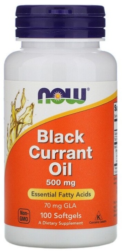 NOW БАД Black Currant Oil 500 мг 100 капсул