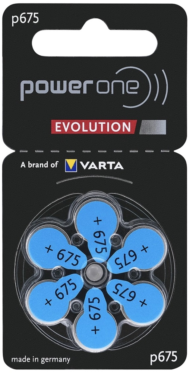 Power One батарейки Evolution ZA 675/PR44 6