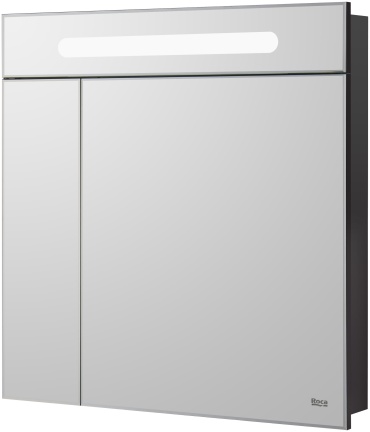 Шкаф навесной Roca ZRU9000100 Victoria Nord, 80x14x81 см, черный