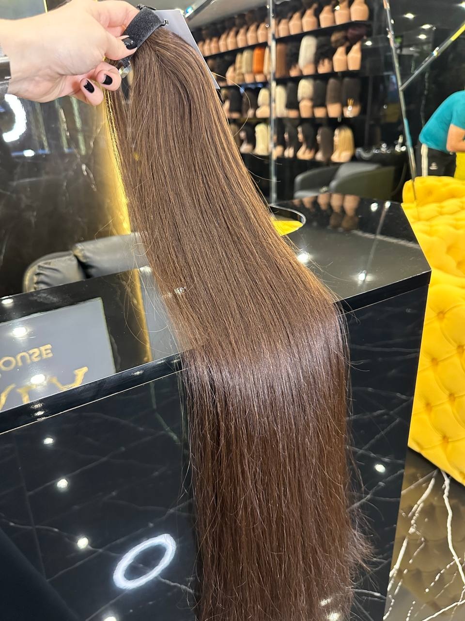 Kukla.hair.kz шиньон темно коричневый женский