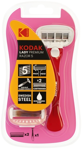 Kodak Lady Premium Razor 5 бритвенный станок 1 шт + сменная кассета 1 шт