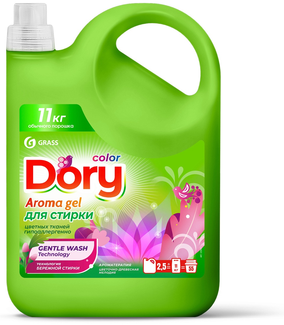 Grass Гель-концентрат для стирки цветного белья Dory 2.5 л