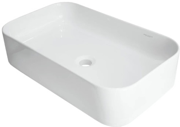 Раковина Sanita Luxe Infinity накладная прямоугольная 60х36 см, санфарфор