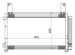 SAT радиатор кондиционера ST-DW11-394-0