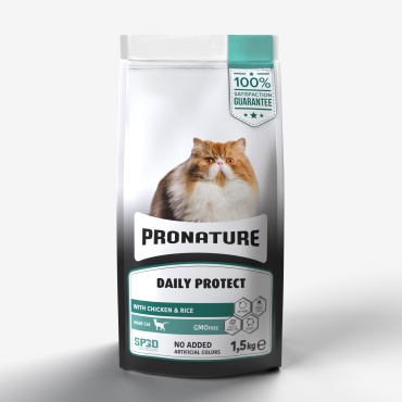 Pronature Daily Protect для взрослых курица, рис 1.5 кг