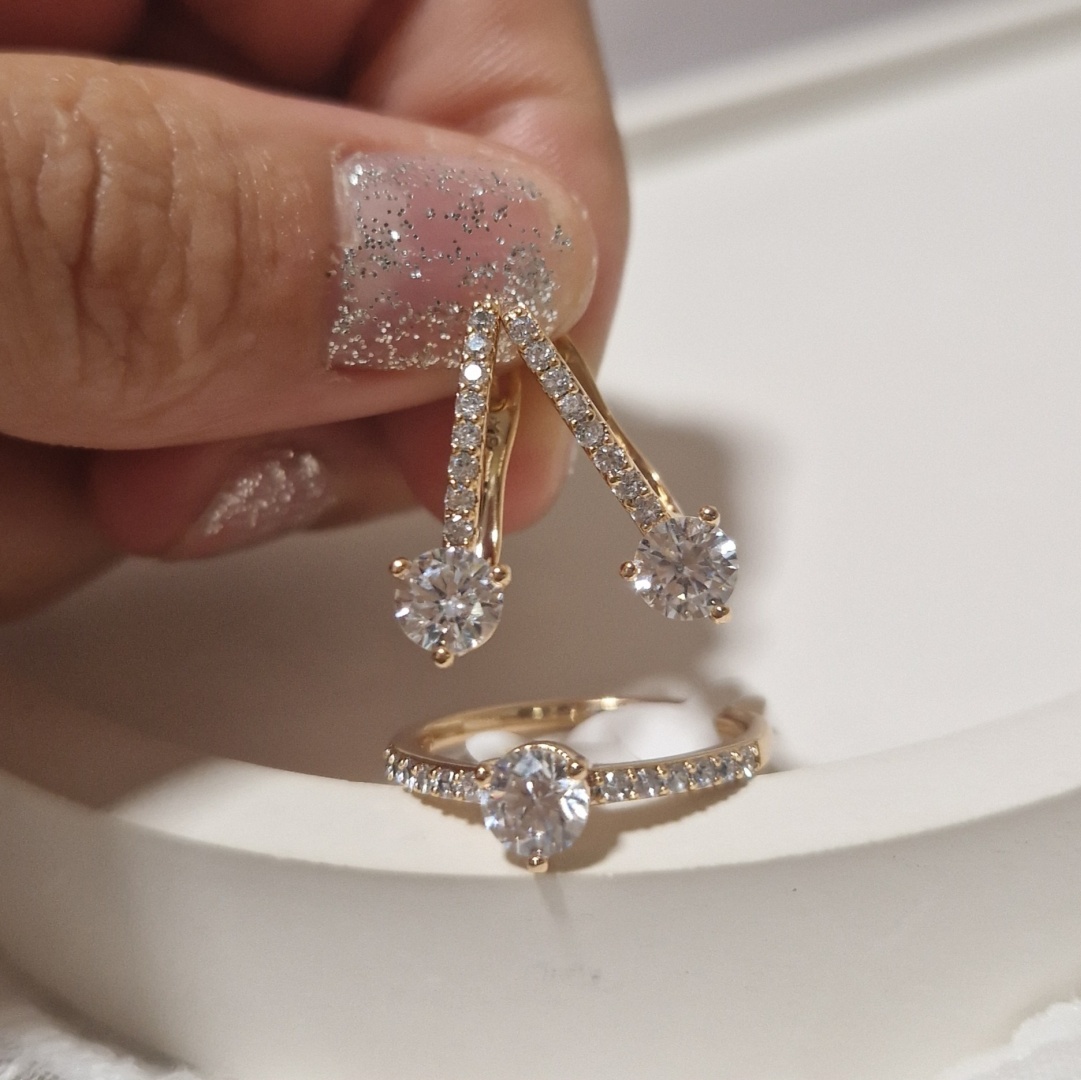 Комплект Xuping Jewelry медицинское золото, фианит