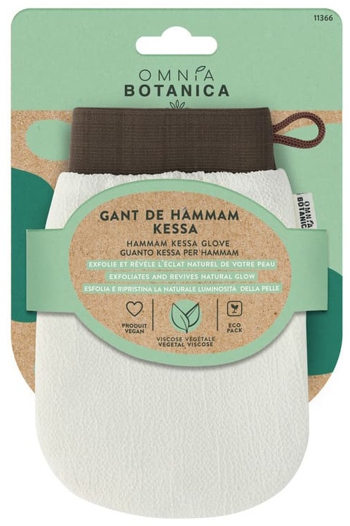 OMNIA BOTANICA варежка для тела, универсальное белый 1 шт