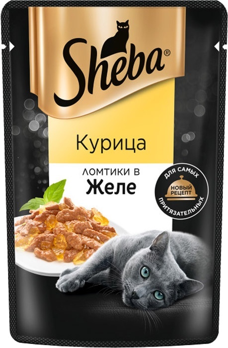 Купить Корм Sheba кусочки в желе курица 75 г 1 шт в кредит в Алматы ...