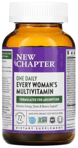 New Chapter One Daily Every Woman's 72 таблетки