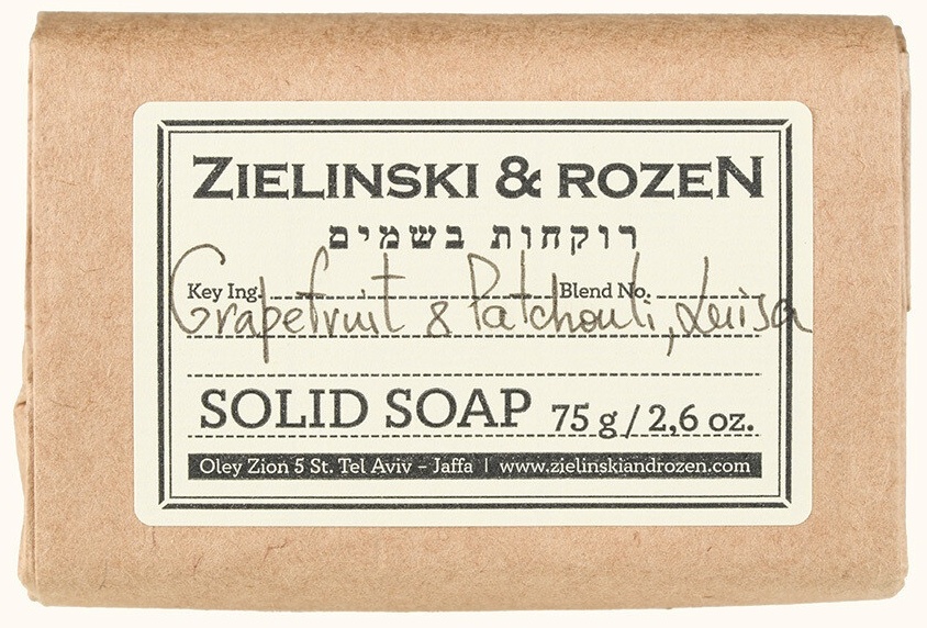 Zielinski & Rozen Grapefruit, patchouli, louisa мыло 75 г