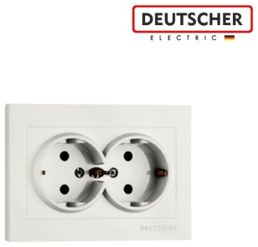 Розетка Deutscher 800-0200-907, белый