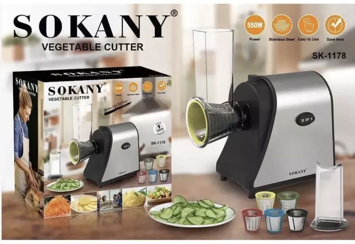 SOKANY аппарат для нарезки SK-1178, нерж.сталь, пластик