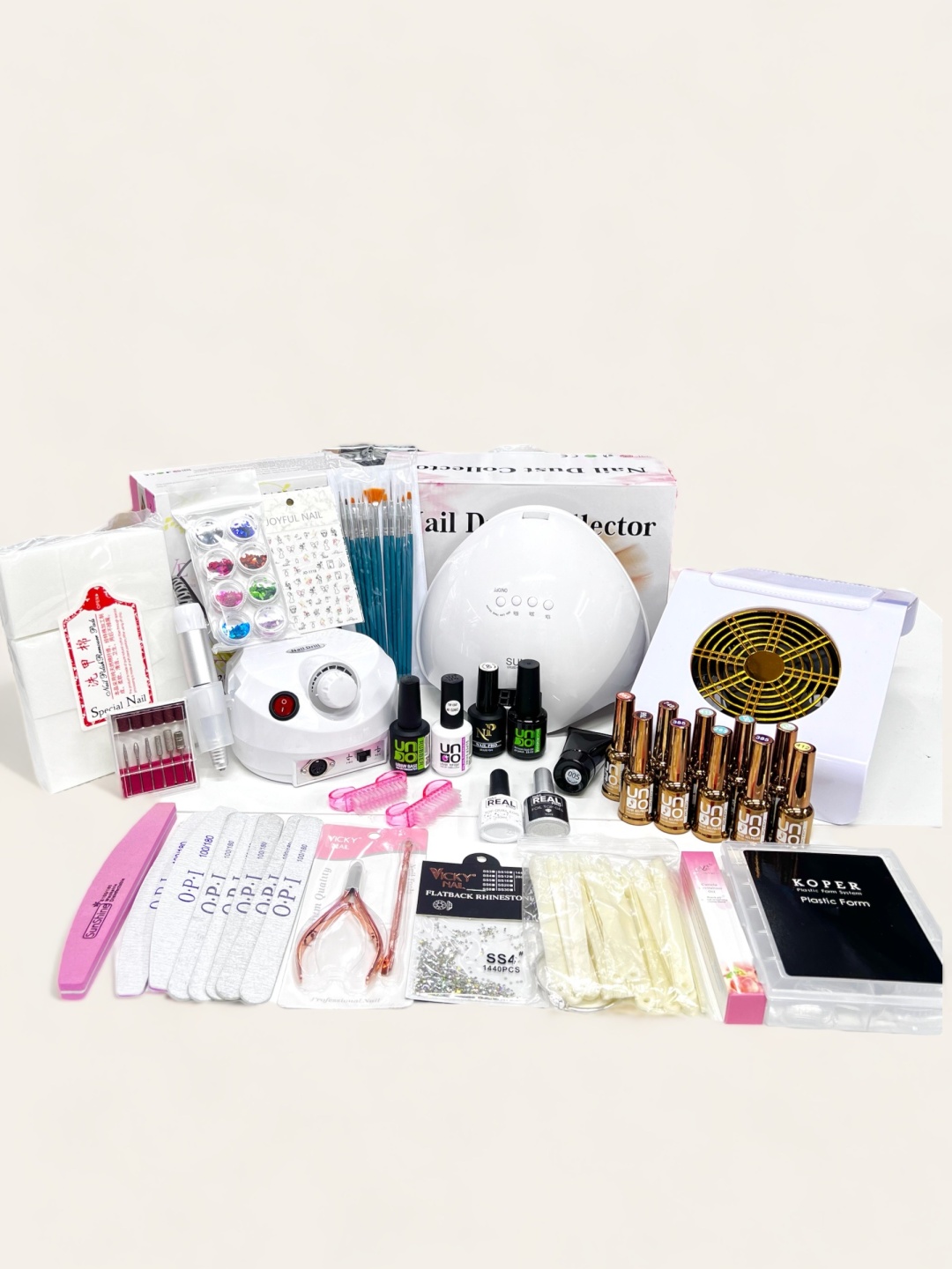NAIL PRO набор для покрытия гель-лаком 37 шт