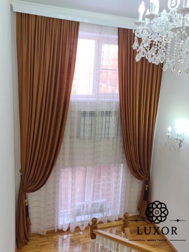 Комплект LUXOR Textile 300x450 см 2 шт, сетка, петек, коричневый
