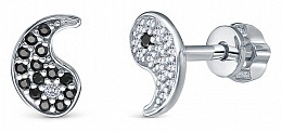 Пусеты Lucente Silver 12-1018.0040 вес 1.04 г серебро, фианит