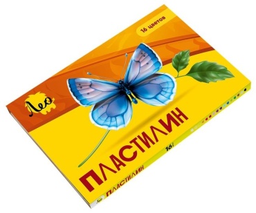 Пластилин "Лео"   "Ярко"   Пластилин классический   LBMC-0116   320 г ( в картонной упаковке )  16 цв. .