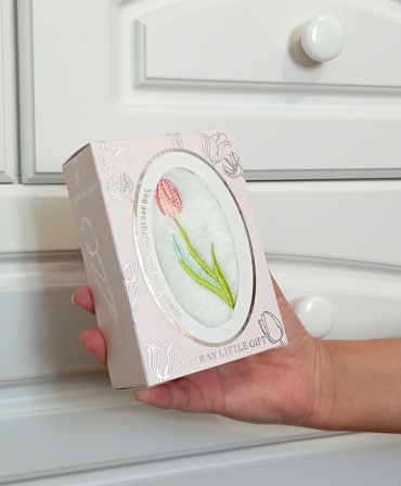 Полотенце Тюльпан 35x35 см, флис, 1 шт,