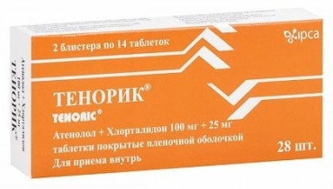 Тенорик таблетки 100 мг/25 мг 28 шт