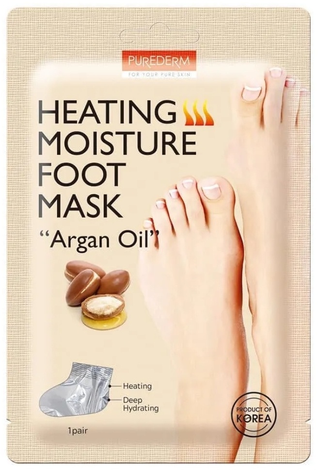 Purederm носочки для ног Argain oil разогревающая 1 пара