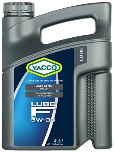 Синтетическое Yacco Lube F 5W-30 4 л