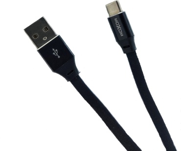 Кабель Moxom USB 2.0 (M), USB TypeC (M), 1 м, черный