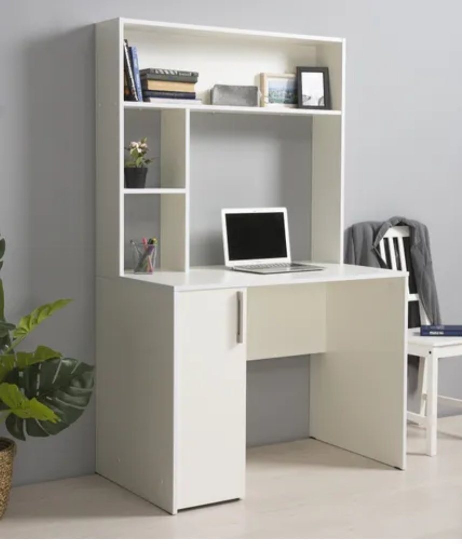 Стол компьютерный с надстройкой Assyl Mebel Komp stl-05, 100х60x165 см, белый