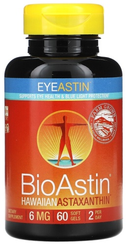 Nutrex Hawaii антиоксидант BioAstin EyeAstin 60 таблеток