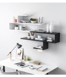 Полка Sore SORE-88, 150х18x100 см, черный, белый