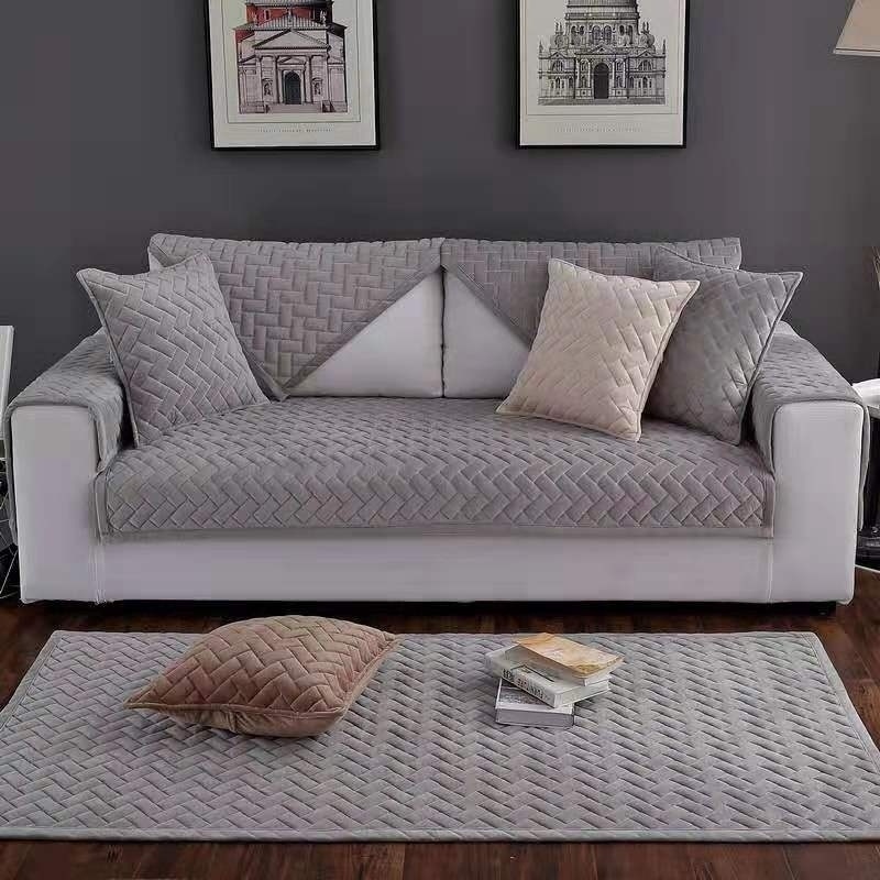 Textile Karaganda дивандек для дивана 36925 серый 210x90 см, 160x90 см, 90x90 см
