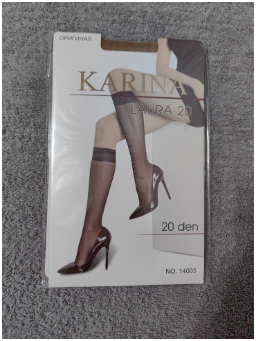 Гольфы Karina 14005 черный, капучино, загар, телесный Свободный