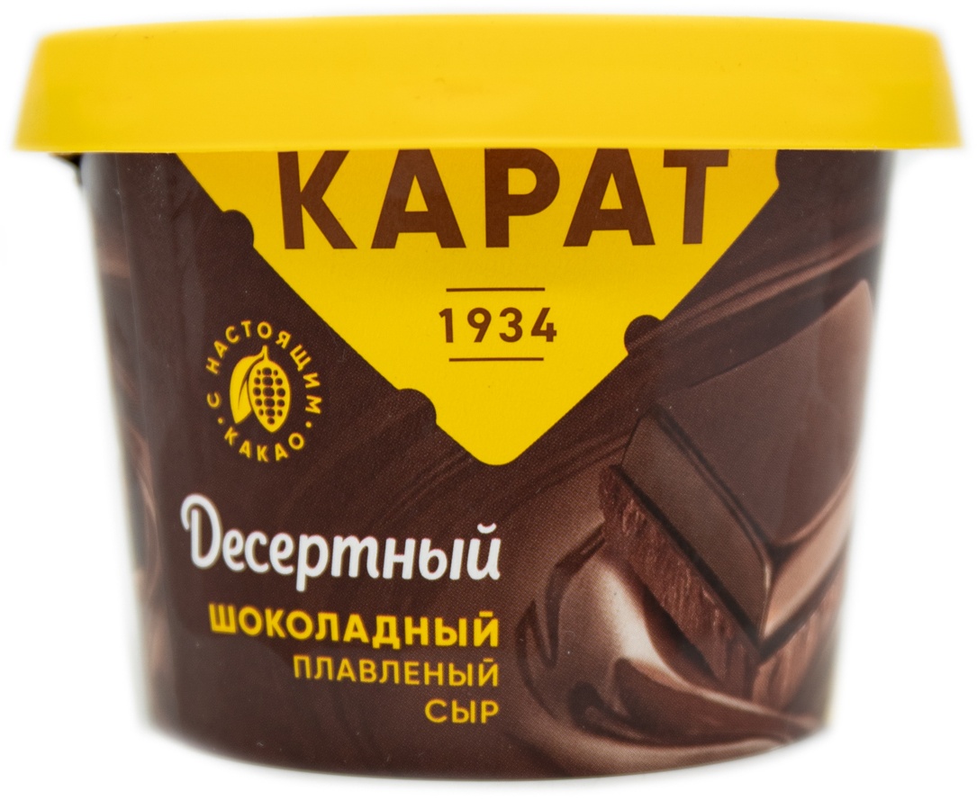 Купить Сыр Карат Десертный плавленый шоколадный 30% 230 г в Алматы ...
