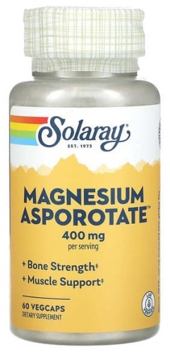 Solaray Аспоротат магния, 200 мг капсулы 60 шт