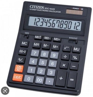 Citizen SDC-444S, 12-разрядный, черный