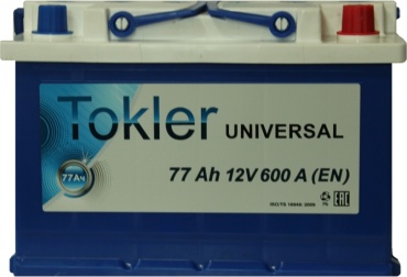 Tokler Universal 6СТ-77Ah -/+