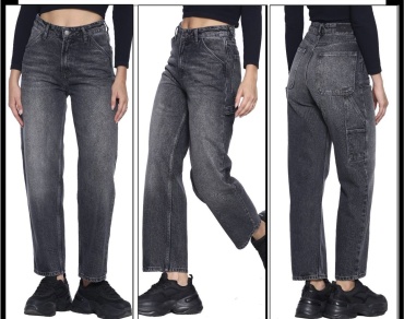 Джинсы прямые WHITNEY JEANS черный