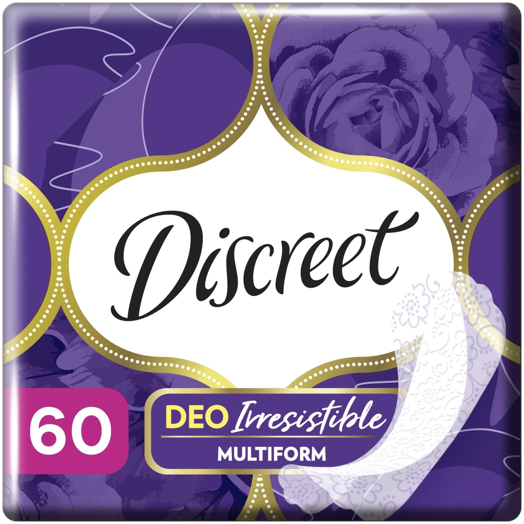 Discreet прокладки ежедневные Irresistible Multiform 60 шт