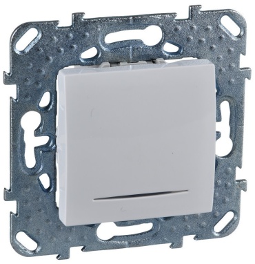 Выключатель клавишный Schneider Electric UNICA 203.18NZD, белый