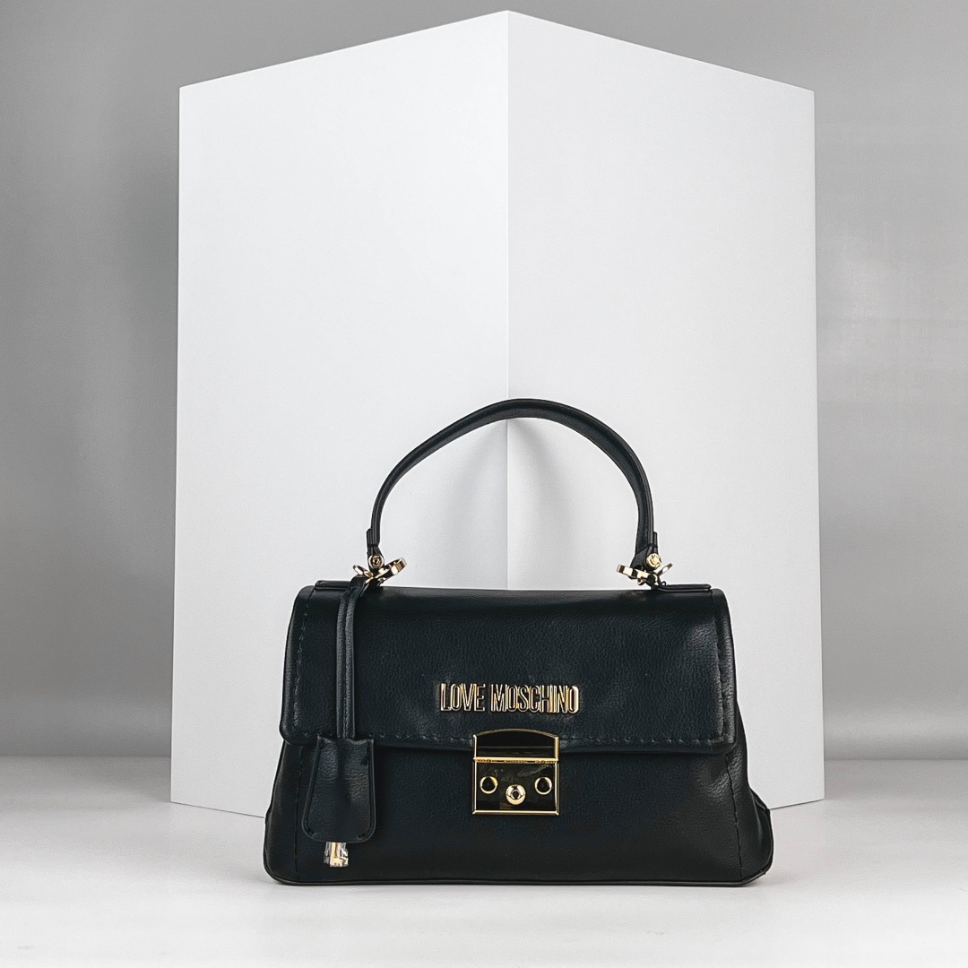 Сумка тоут Love Moschino SWEET LOCK полиуретан черный