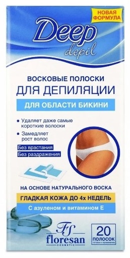 Floresan Deep Depil восковые полоски 20 шт