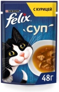 Purina Felix суп курица 48 г 1 шт