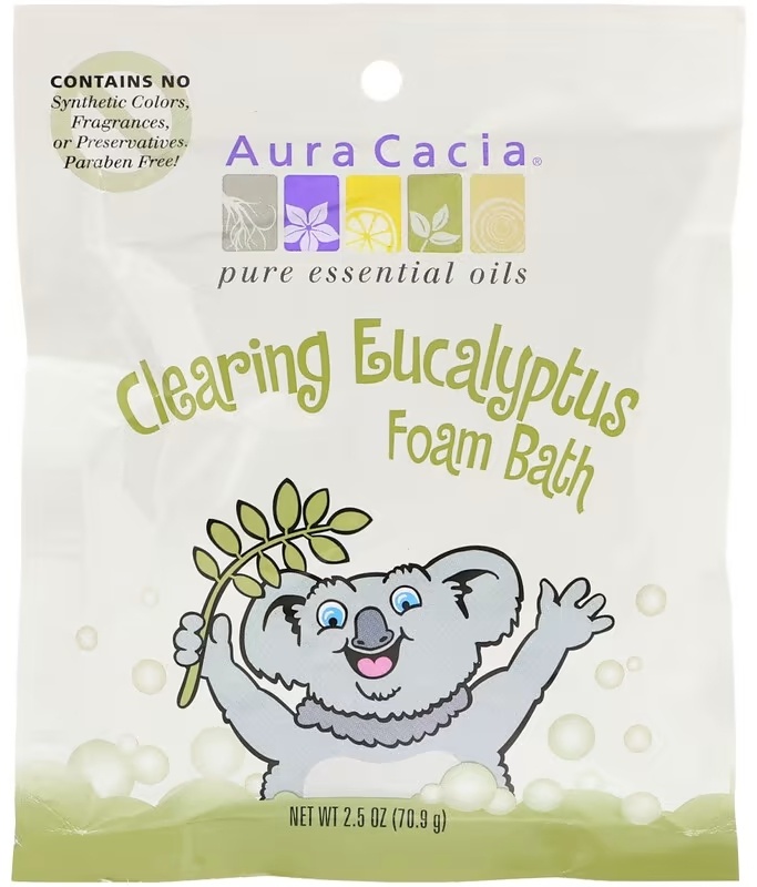 AURA CACIA Clearing Eucalyptus пена для ванны 80 г