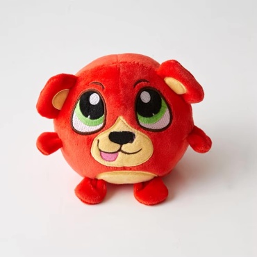 Мягкая игрушка Медвежонок, высота 14 см, красный