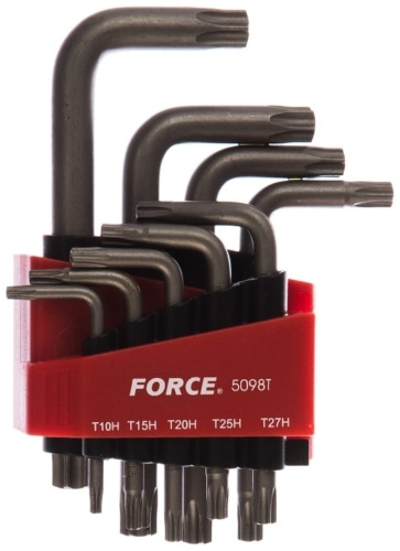 Шестигранный ключ Г-образный Force арт.5098T, 9 шт