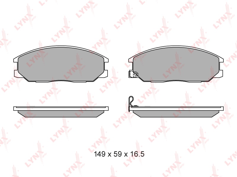 Колодки LYNXauto передние BD3614 4 шт