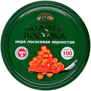 AC икра красная Золото востока икра лососоевая зернистая 100 г